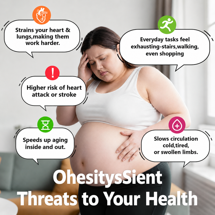 Belly fat compressing organs